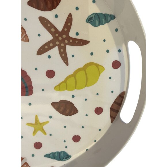 Temptations By Tara Melamine Multicolor Seashells Tailgate Summer Beach Party - Picture 4 of 7